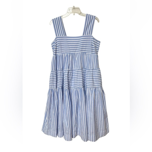 Anthropologie The Helena Square Neck Babydoll Midi Dress Sz LP - Picture 4 of 9